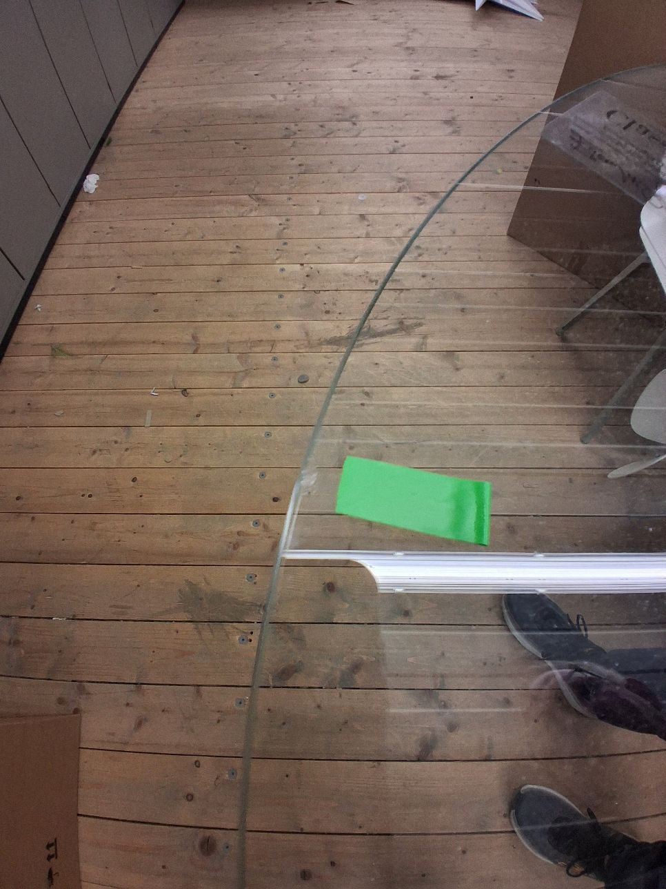 Adjustable Ersatzglasplatte KRISTALLGLAS für Beistelltisch ClassiCon MÄNGELEXEMPLAR
