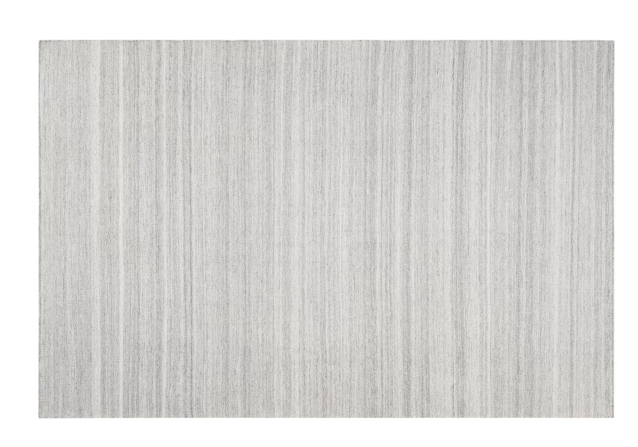 Blomus Kiva Rug Teppich Outdoor, 200 cm breit, mit feinen, hellgrauen Streifen.