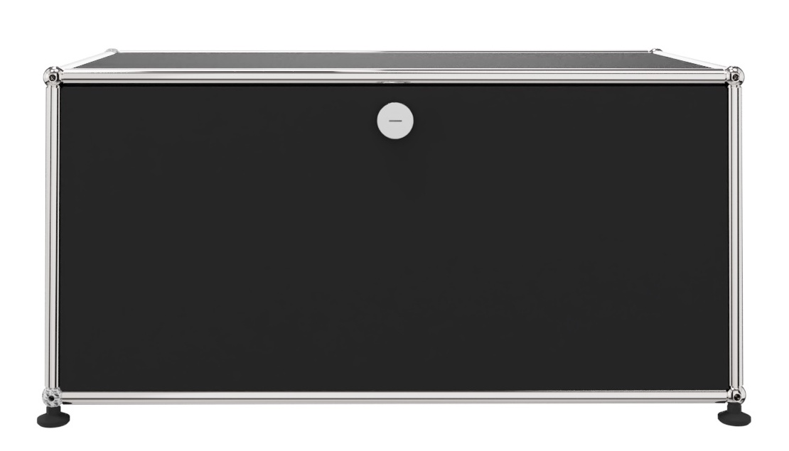 USM Haller Lowboard 1 Klappe Graphitschwarz - FAST DELIVERY