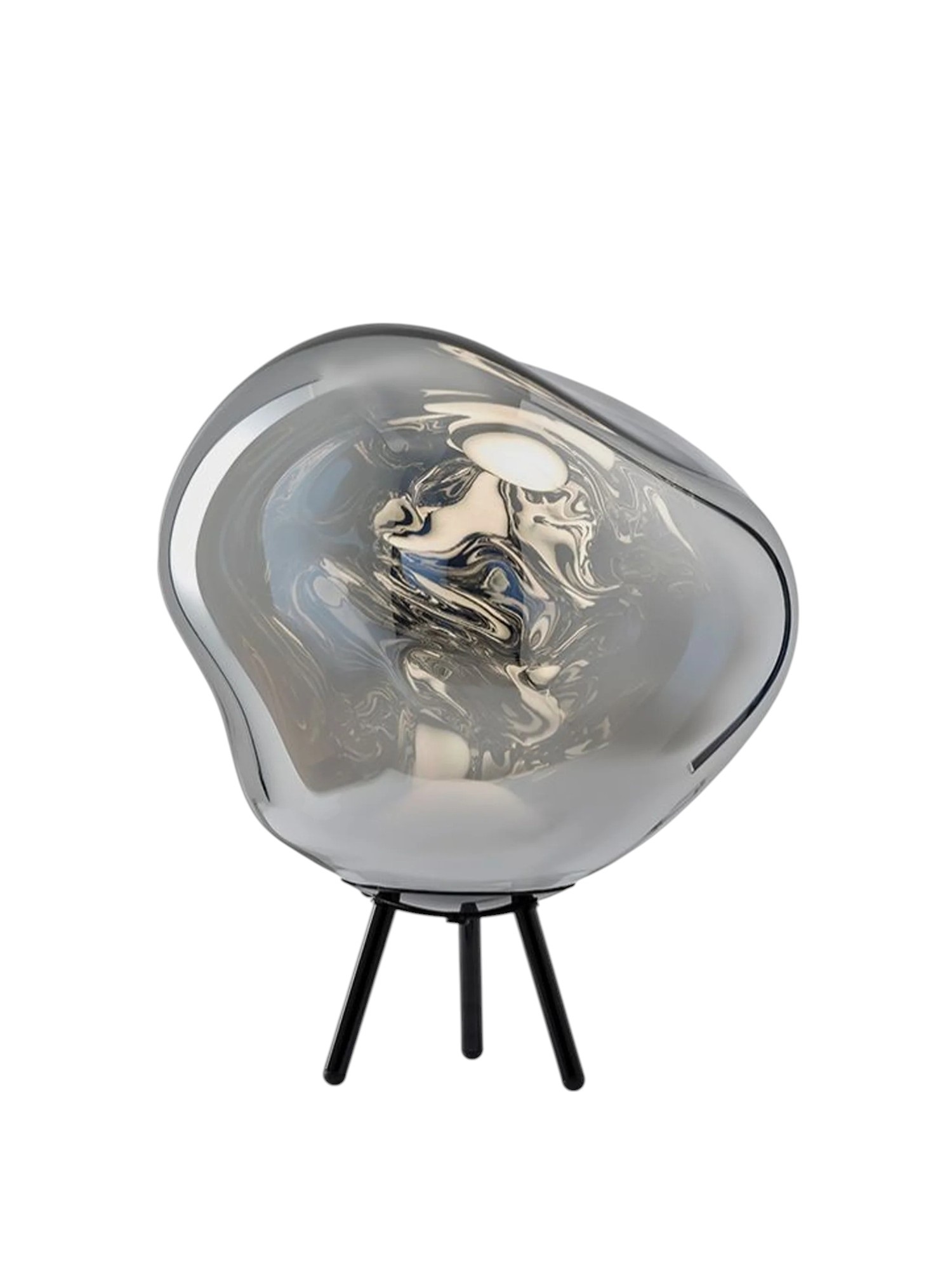 Melt Large LED tragbare Boden-/Hängeleuchte Silber Tom Dixon
