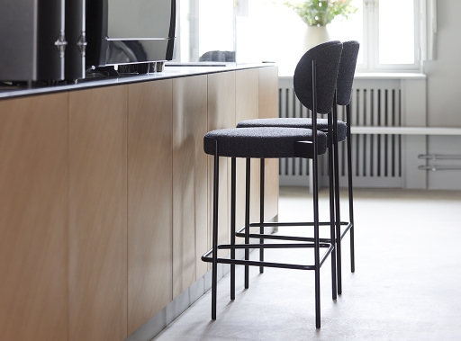 Series 430 Bar Stool Barhocker 75 cm SCHWARZ / REMIX 123 Verpan EINZELSTÜCK