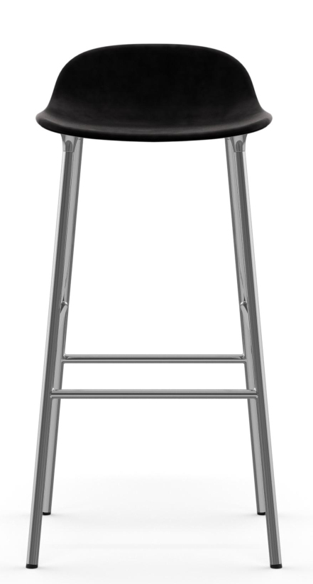 Form Barstool Barhocker H 75 cm Stahl Gepolstert Normann Copenhagen