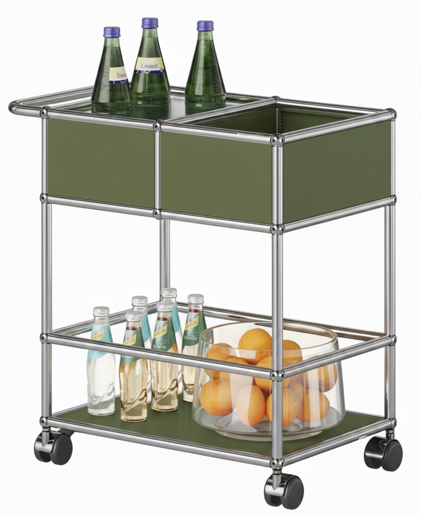 Barwagen USM Haller Olivgruen