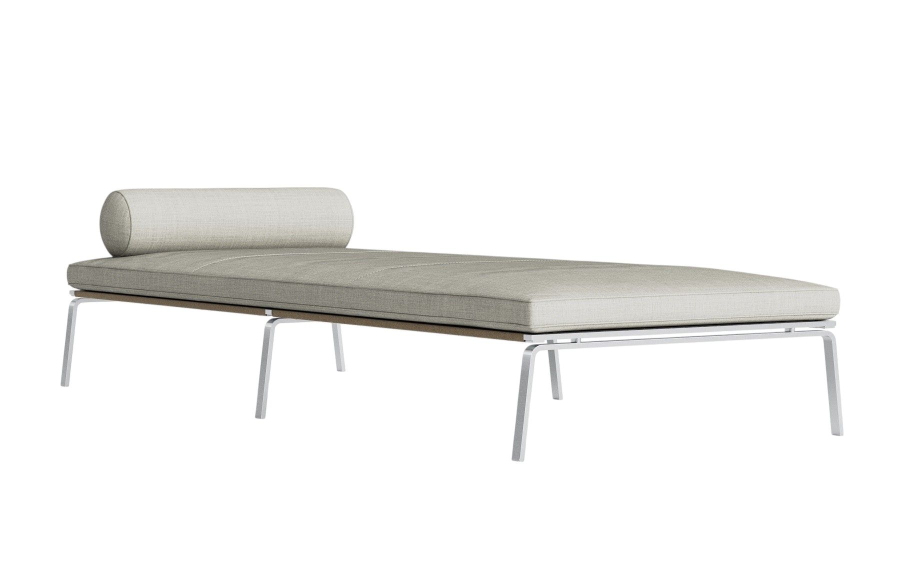 Man Daybed von NORR11: Moderne Liege mit Polster und Kissen, ideal für Entspannung.
