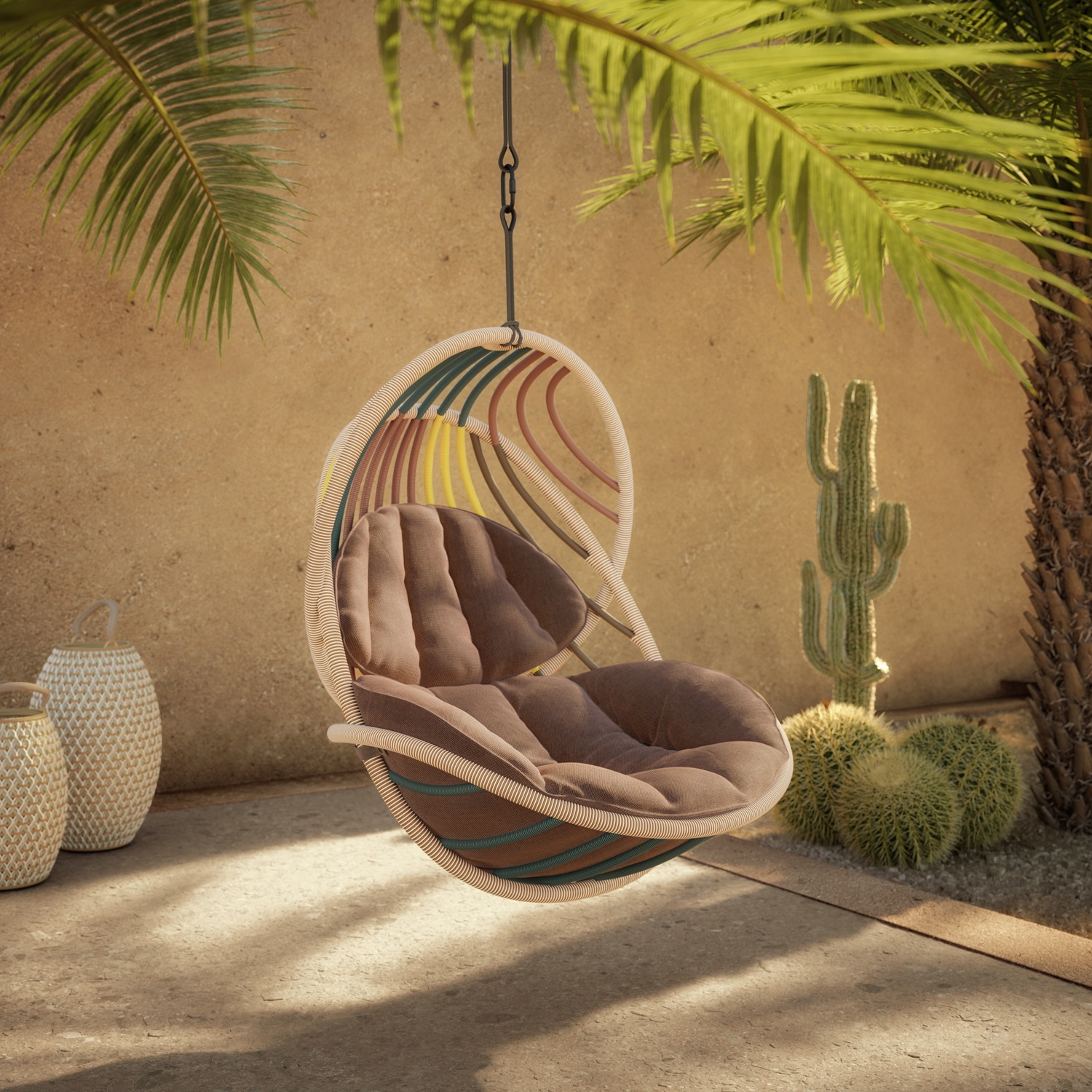 Kida Hängender Sessel mit Polster Dedon