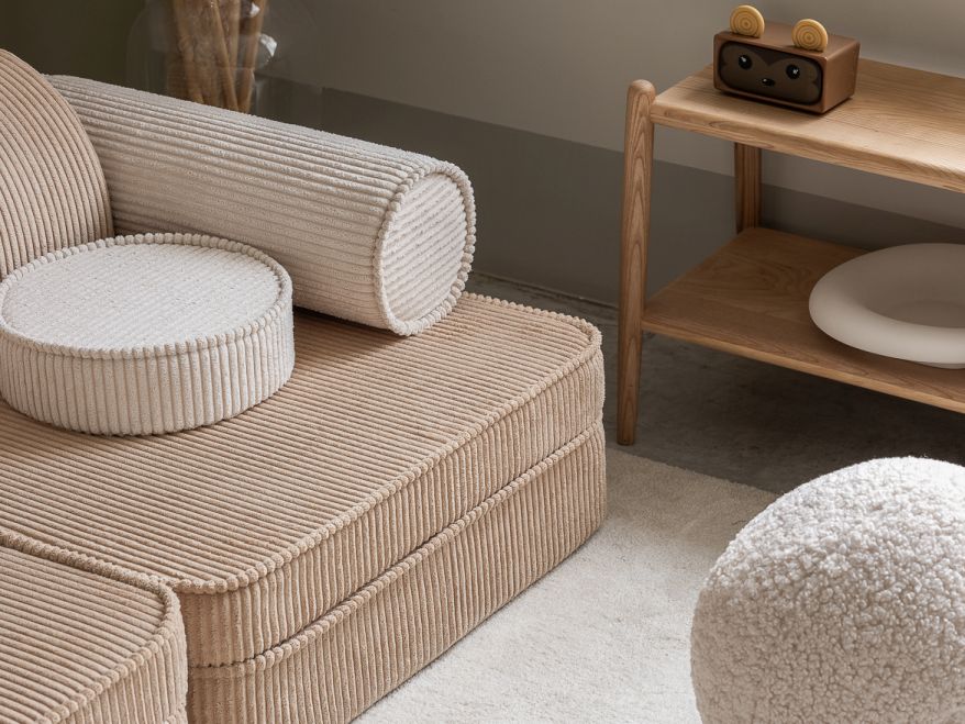 Kinderspielsofa Breitcord Toffee Wigiwama