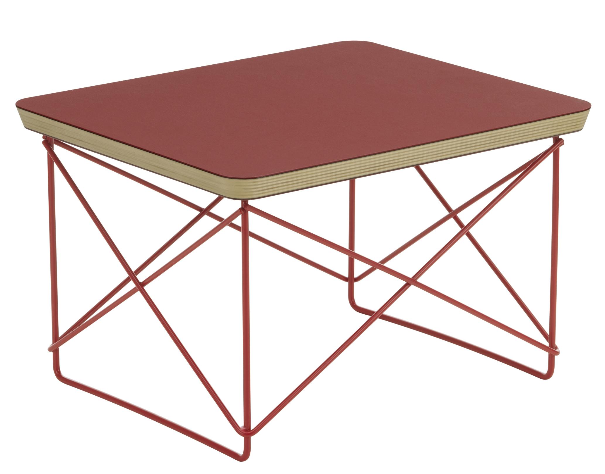Occasional Table LTR Beistelltisch Linoleum Dark brick Vitra 