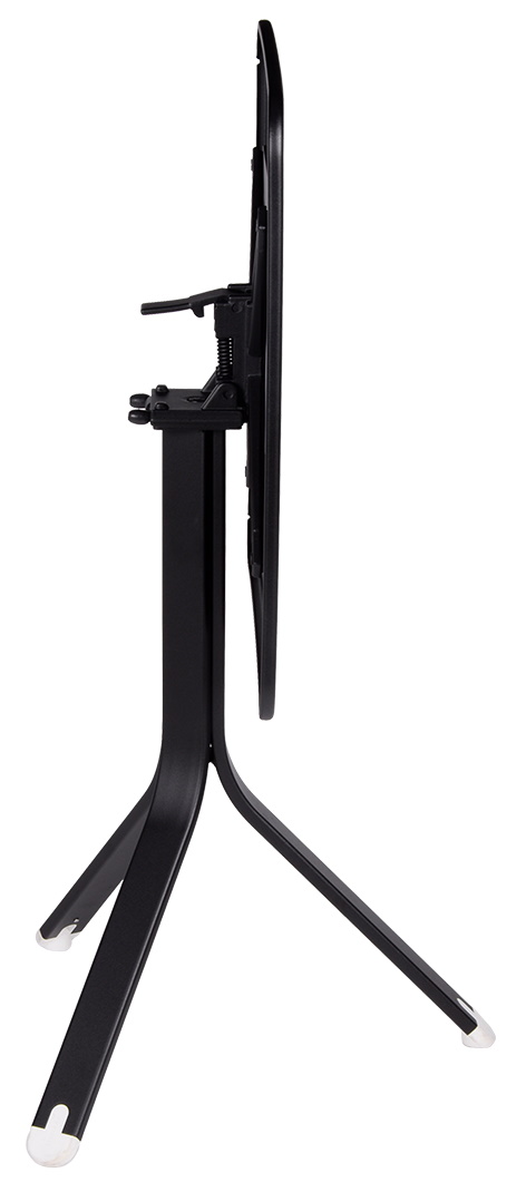 Schwarzer Rest´O Tisch von Fermob, zusammengeklappt, für den Outdoor-Bereich. Klapptisch für Balkon und Terrasse.