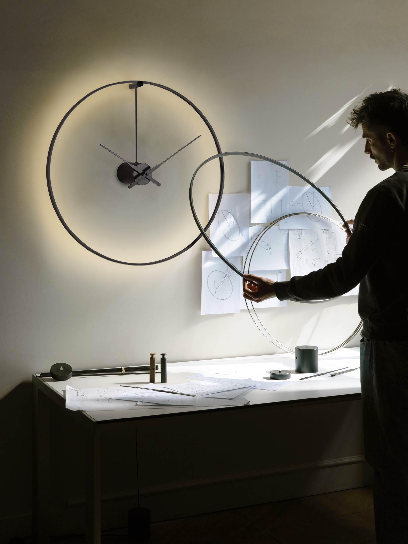 Ombra Clock Wanduhr nomon