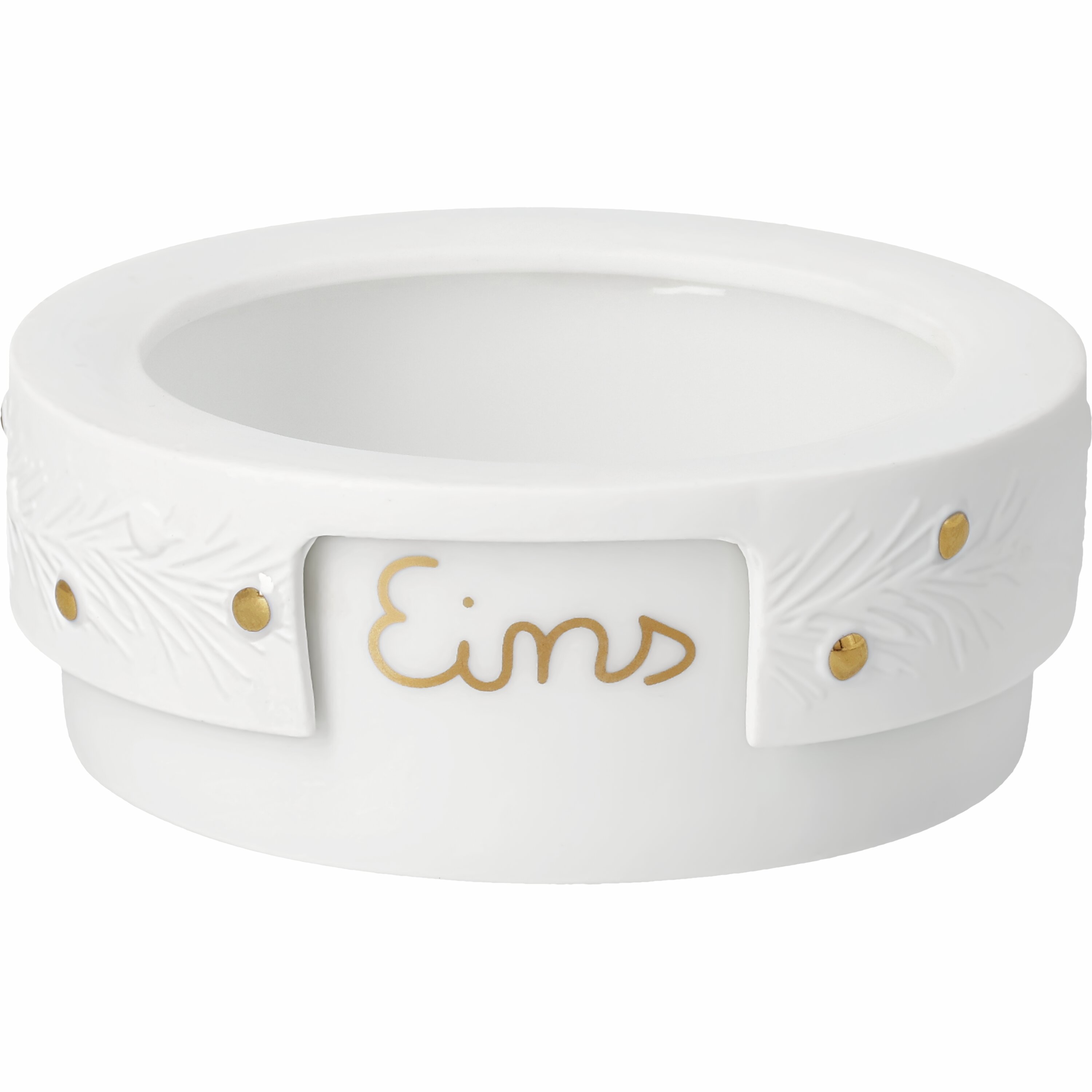 Kleines Adventslicht Tannenzweige Räder