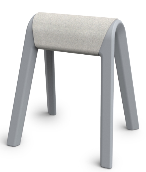 Wilkhahn Programm 204 Sitzauflage, hellmeliert, für bequemes Sitzen. Ergonomische Sitzauflage für Stühle und Hocker.