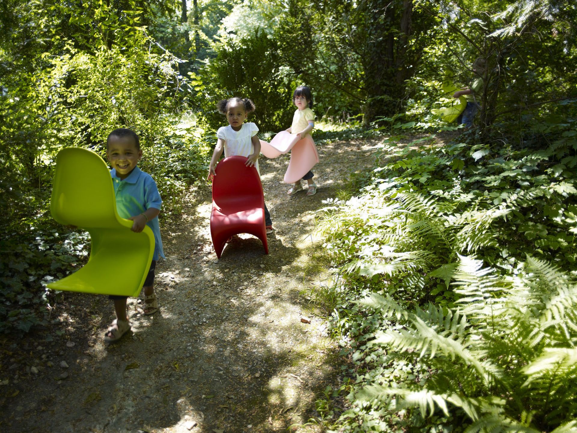 Panton Junior Stuhl MEERBLAU Vitra EINZELSTÜCK