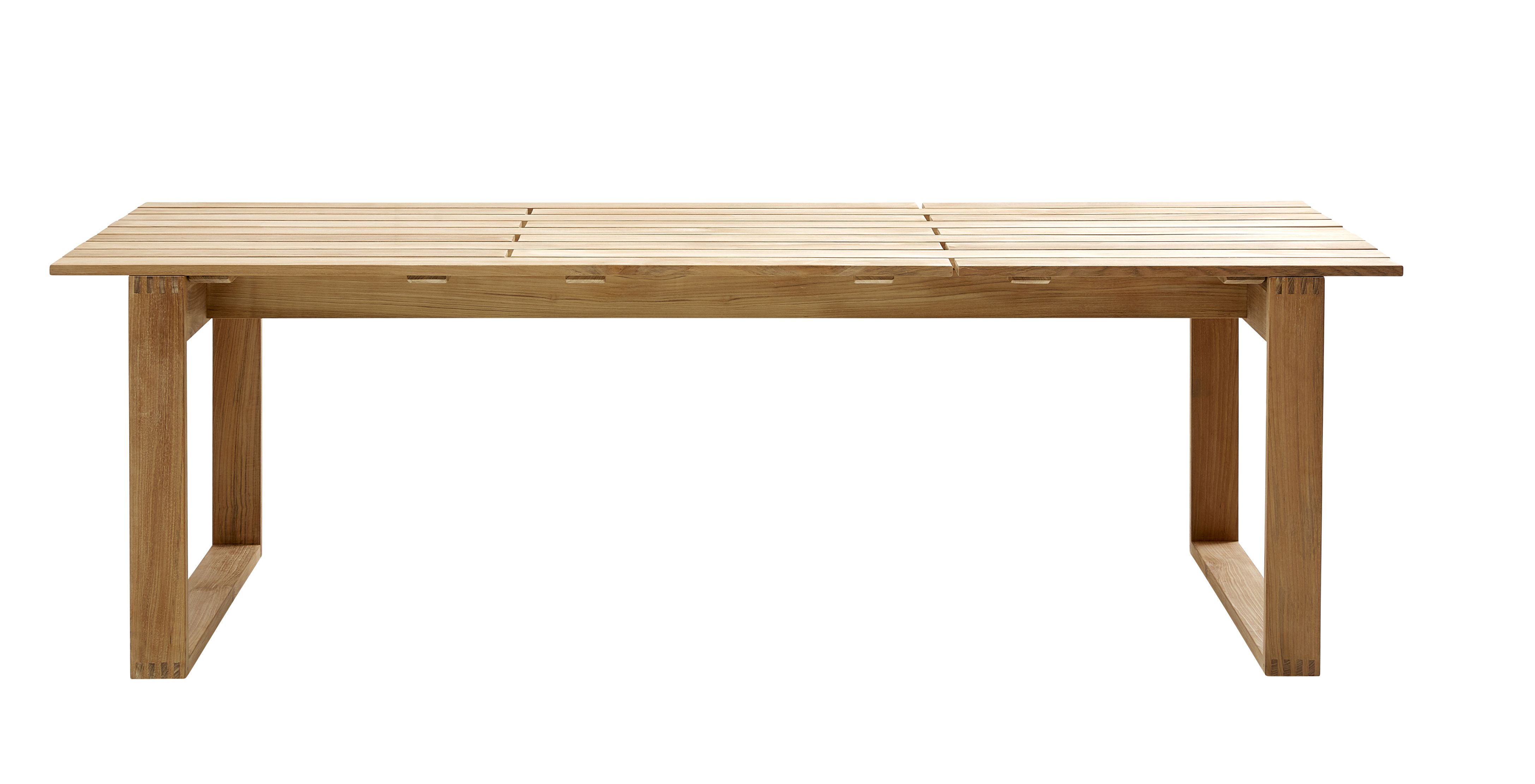 Rechteckiger Endless Esstisch von Cane-Line aus Teakholz, ideal für den Garten.