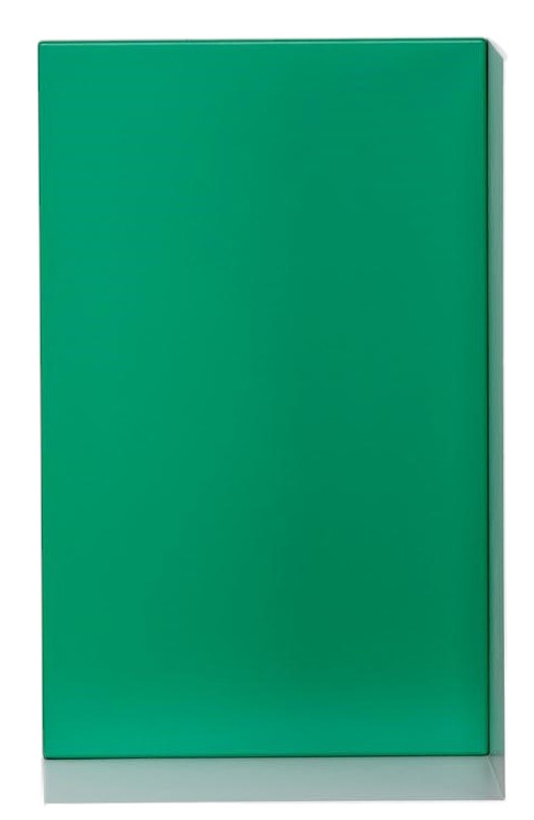 Grünes Dado Regalelement von Schönbuch, modernes Wandregal für Wohnzimmer und Flur.