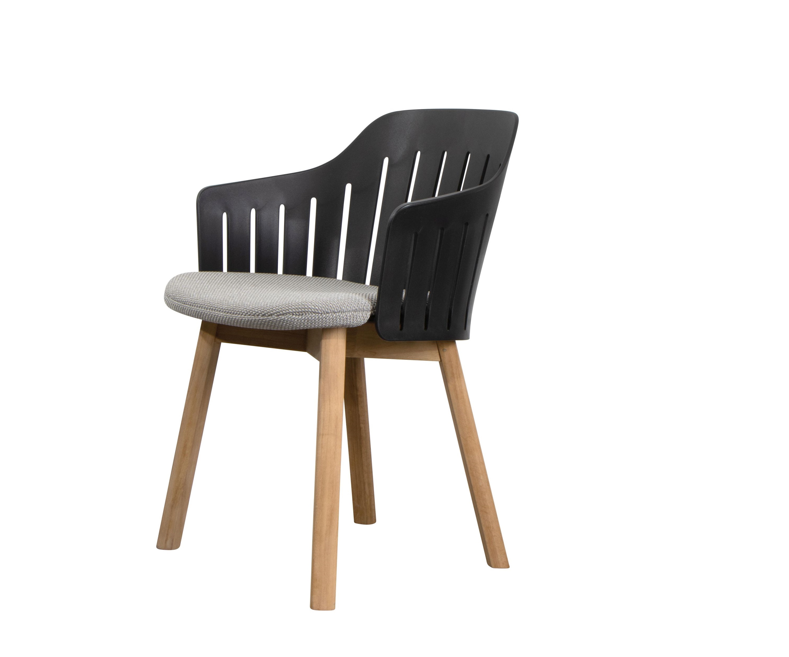 Choice Outdoor Stuhl Teakgestell 4 Beine Schwarz Cane-Line