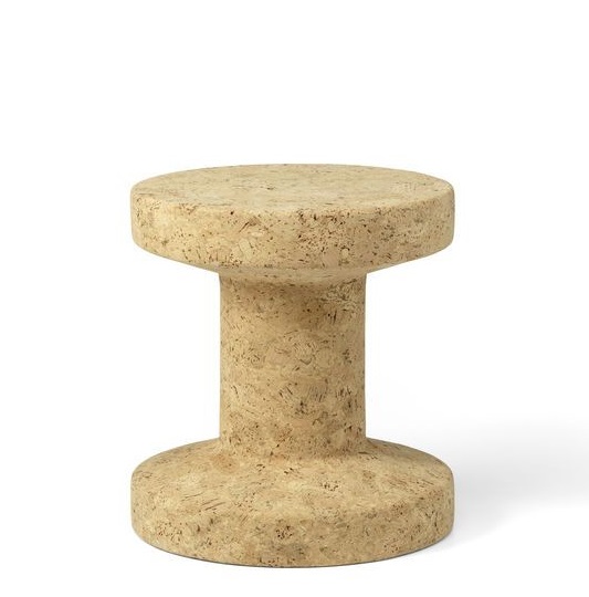 Vitra Cork Family Hocker Modell B aus Kork, natürliche Textur und Form.
