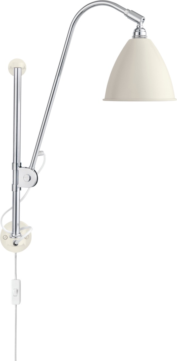Bestlite BL5 Wandleuchte in Weiß und Chrom: Moderne Wandlampe für stilvolle Beleuchtung.