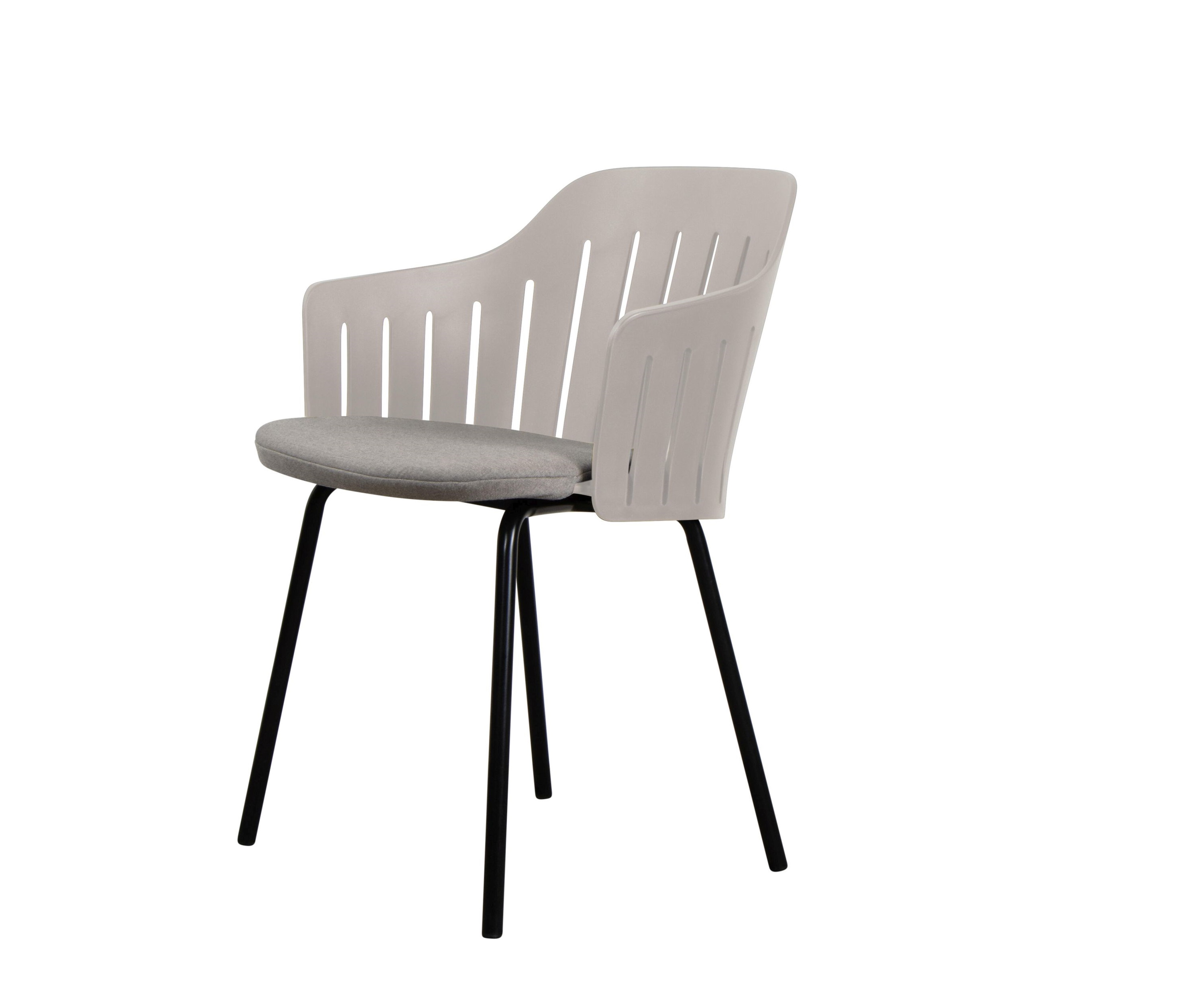 Choice Outdoor Stuhl Stahlgestell 4 Beine Taupe Cane-Line 