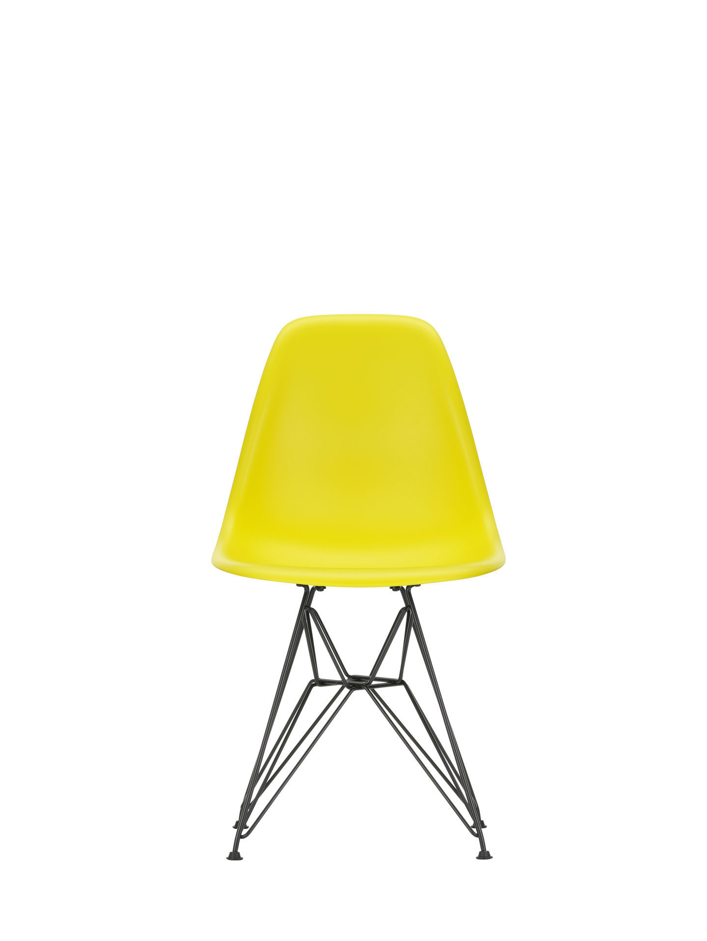 Eames Plastic Side Chair DSR Stuhl Vitra Schwarz-Granit grau
