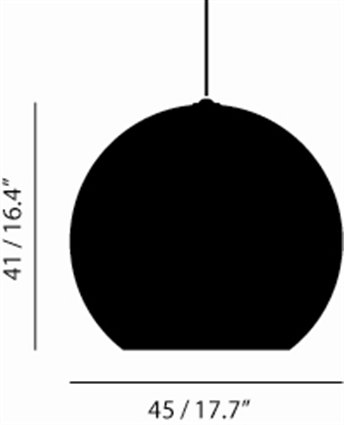 Copper Round LED Pendelleuchte Tom Dixon