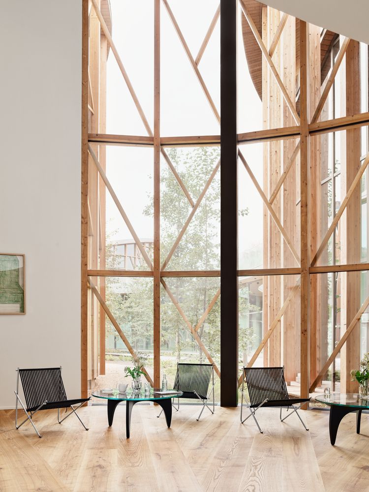 PK4 Lounge Chair Edelstahl - Schwarz Fritz Hansen