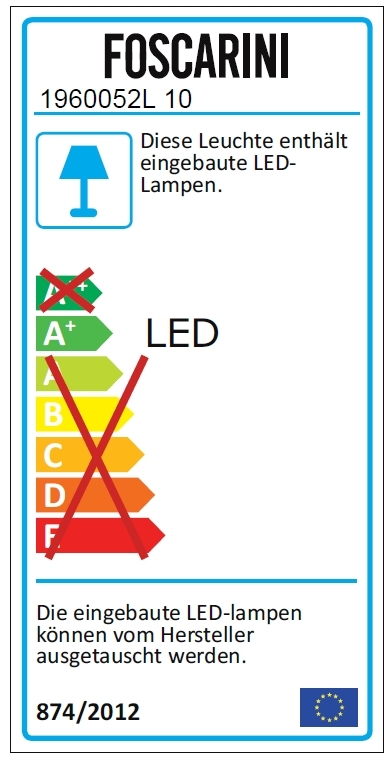 Bahia Mini Wandleuchte LED dimmbar Foscarini