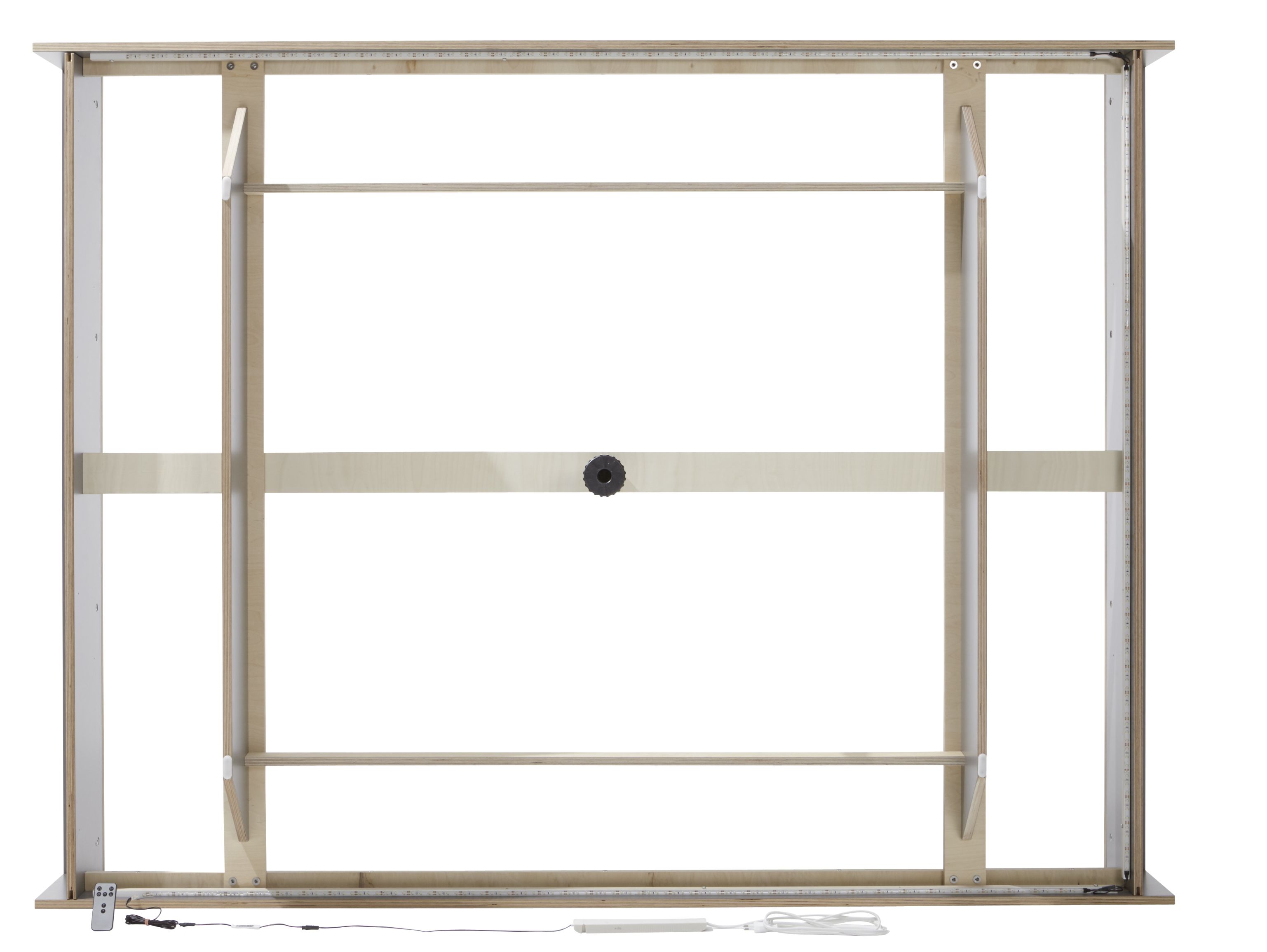 LED Beleuchtung für Flai Bett von Müller Möbelwerkstätten, montiert am Bettrahmen.