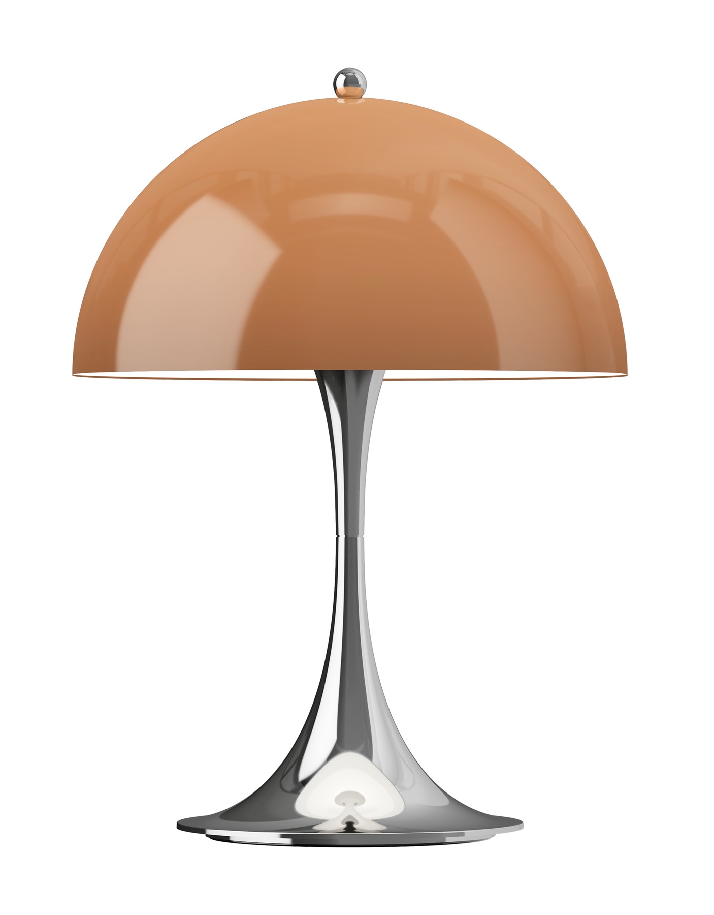 Panthella 250 Portable Chrom Akkuleuchte / Tischleuchte Louis Poulsen Braun