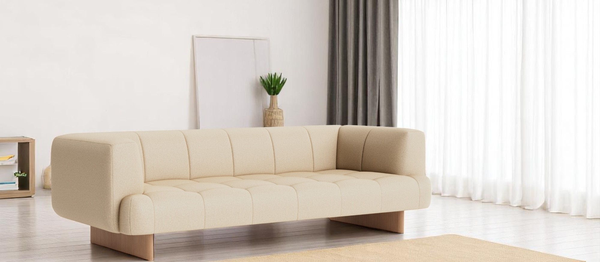 Quilton Lift Sofa 3-Sitzer Hay
