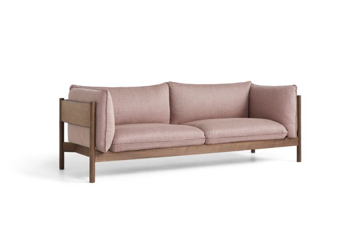 Arbour Eco 3-Sitzer-Sofa Re-wool 648 / Walnuss geölt gewachst Hay