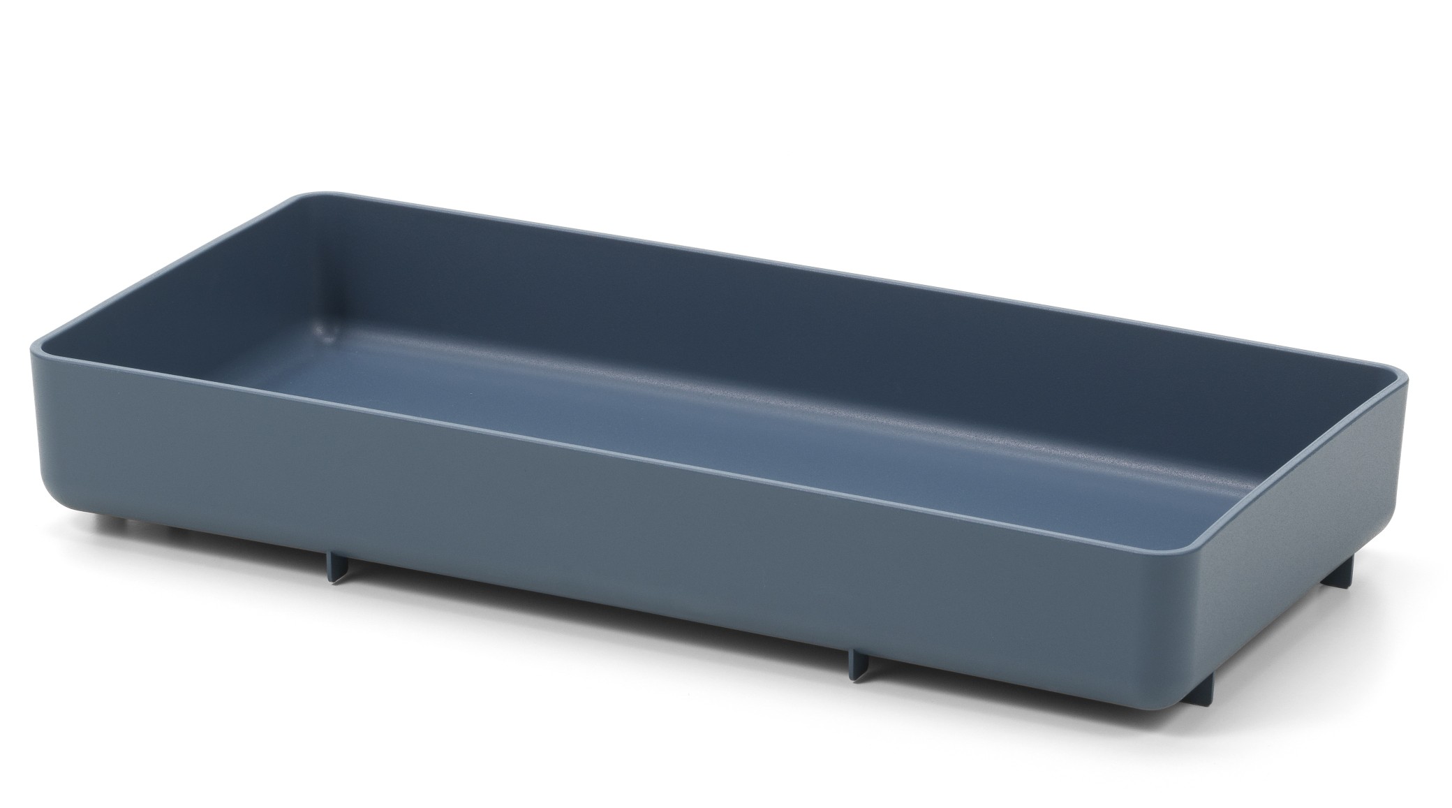 Rechteckiges, meerblaues Chap Tray Tablett von Vitra, ideal als Ablage und zur Organisation.