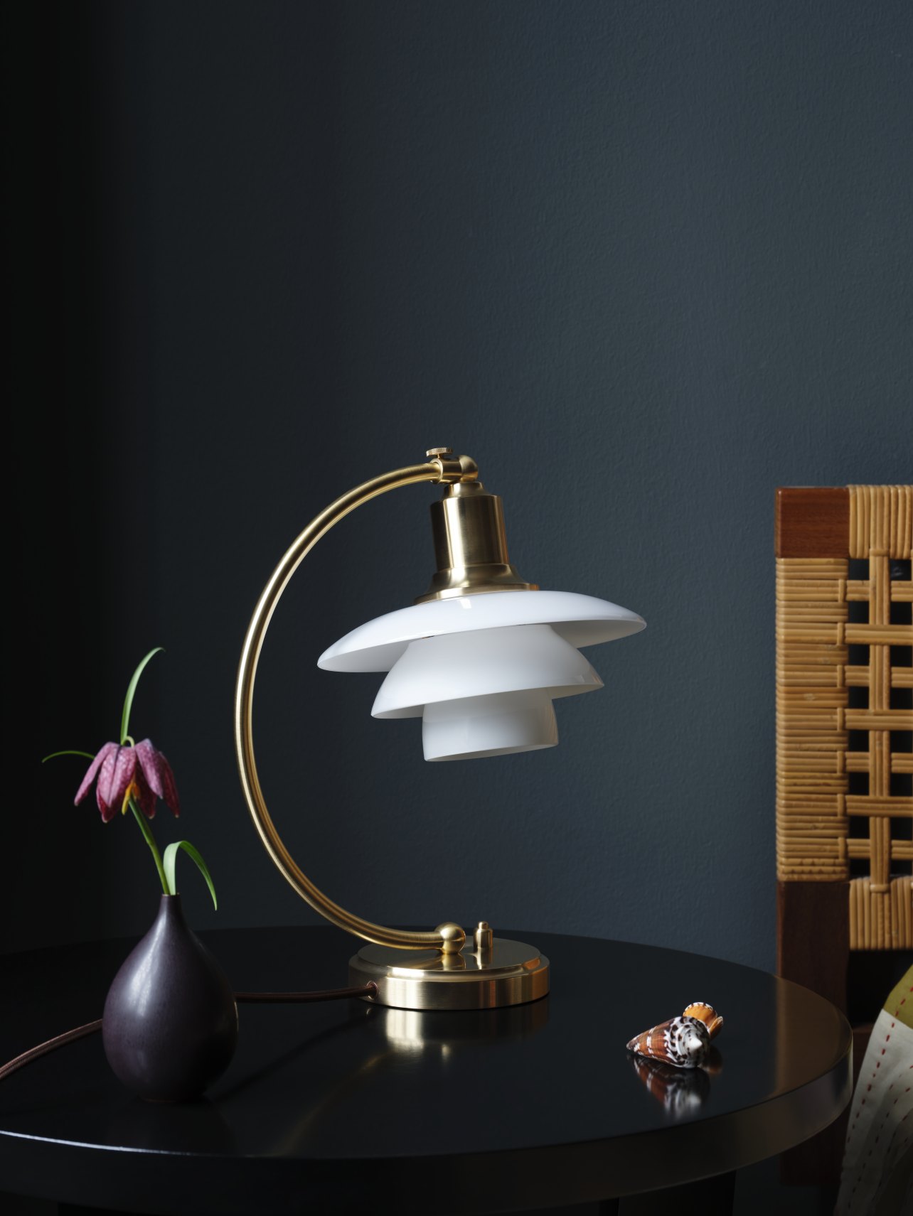 PH 2/2 Luna Tischleuchte Messing / Opal Glas Louis Poulsen LIMITED EDITION