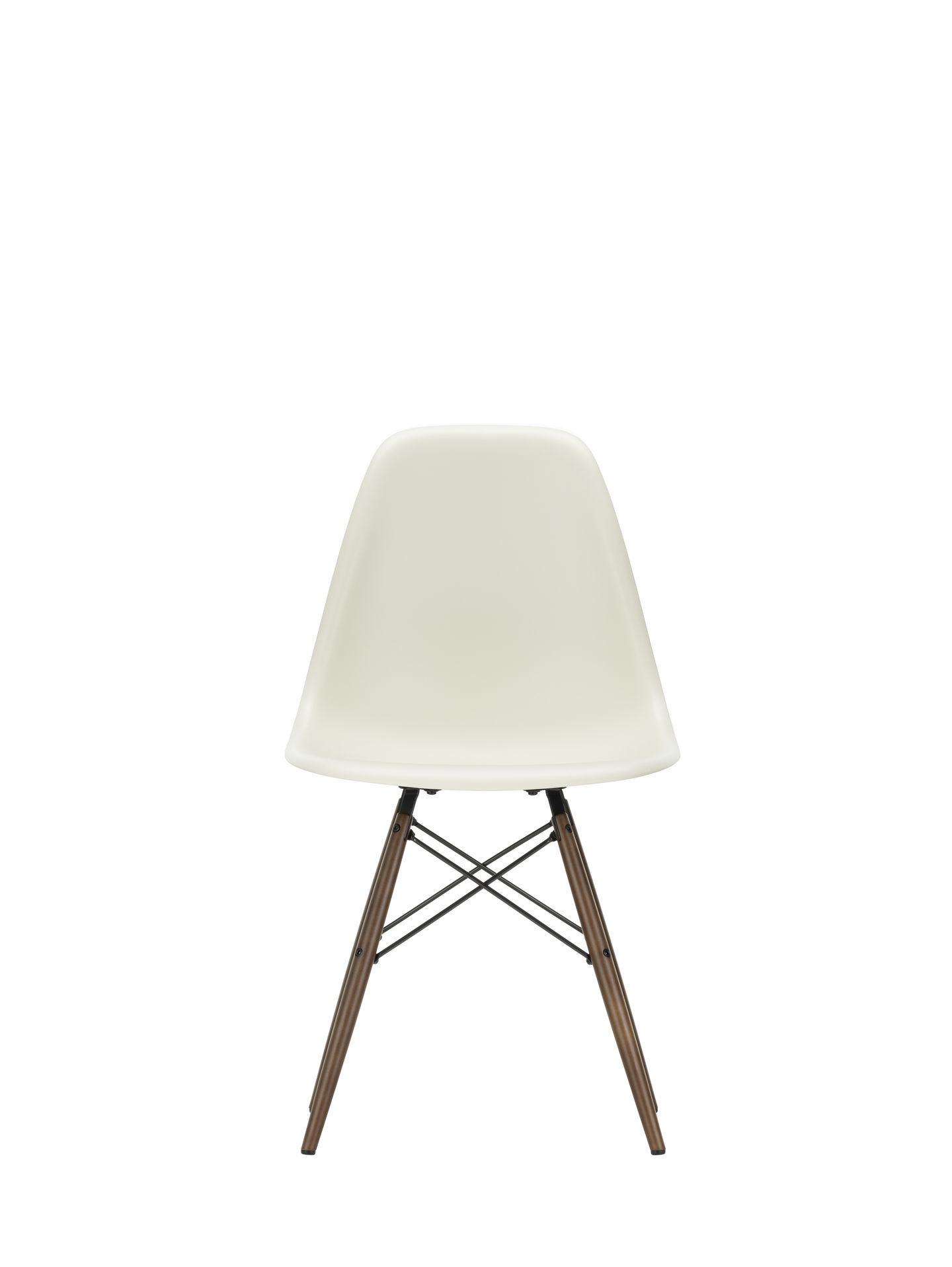 Eames Plastic Side Chair DSW Stuhl Vitra Ahorn dunkel-Tiefschwarz