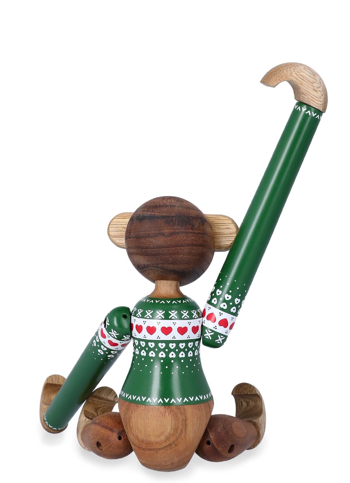 Christmas Jumper Affe Grün klein Holzfigur Kay Bojesen 