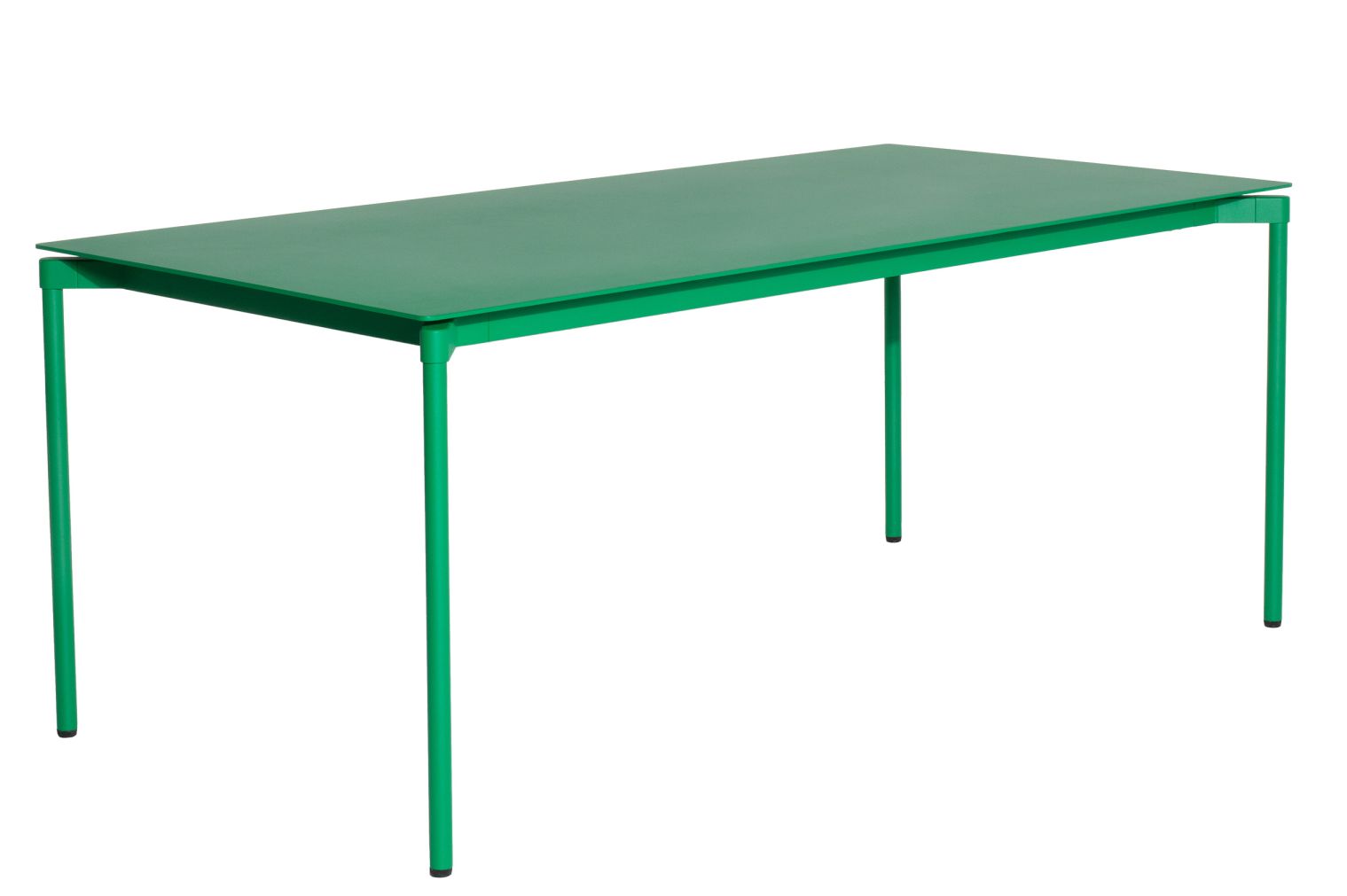 Fromme Esstisch rechteckig in Mintgrün von Petite Friture, moderner Küchentisch mit minimalistischem Design.