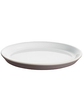 Weißes Alessi Tonale Untertassen Set, 4er Pack, Keramik, modernes Design für Kaffeetassen.