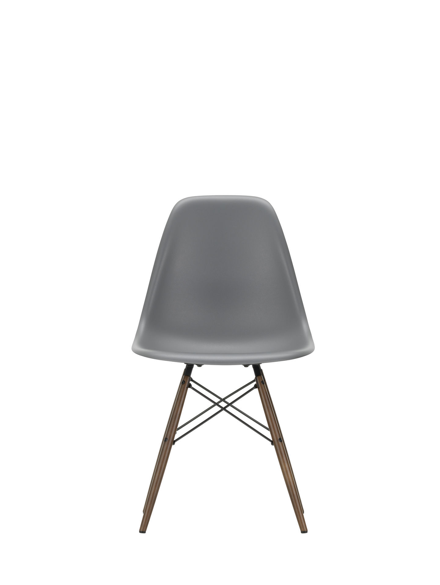 Eames Plastic Side Chair DSW Stuhl Vitra Ahorn dunkel-Meerblau