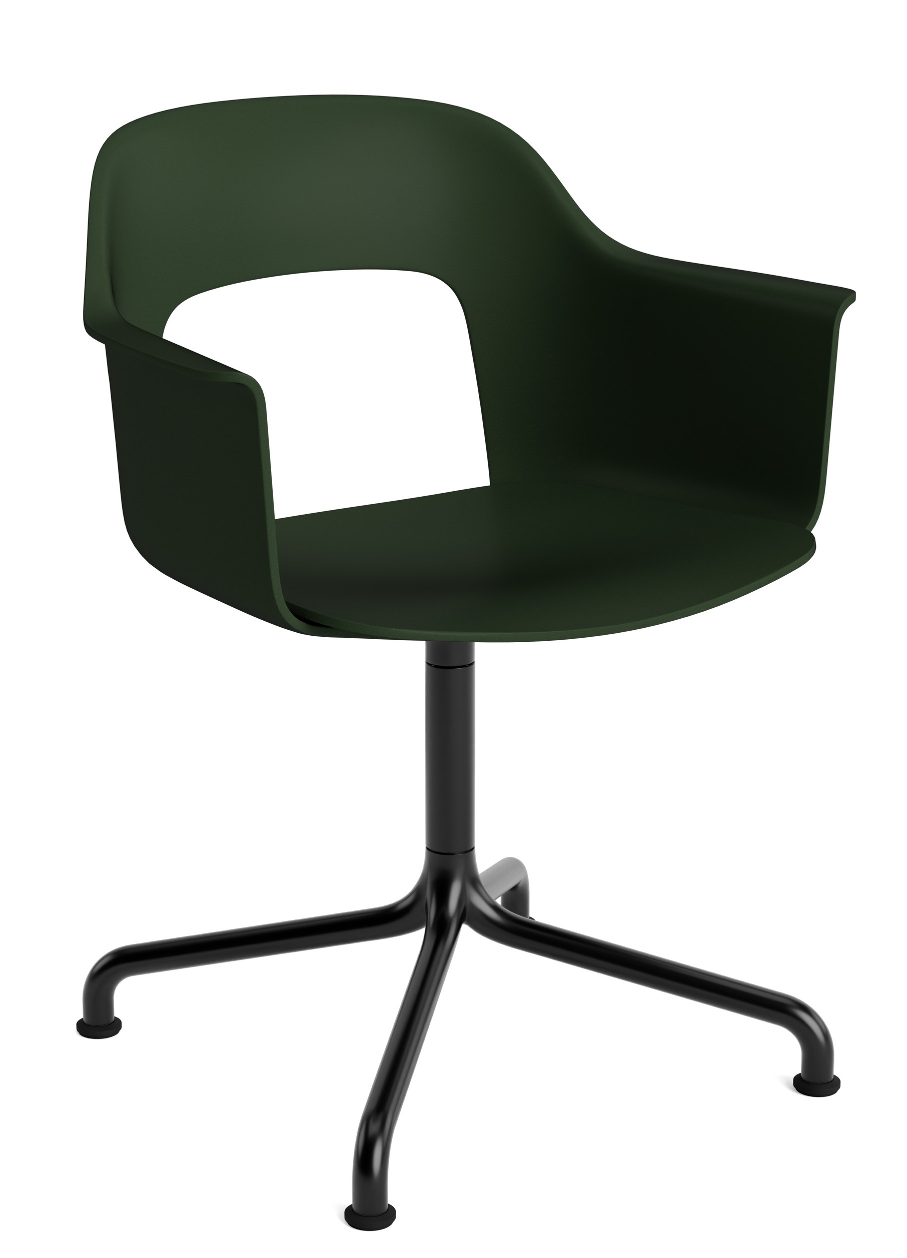 Layout Armchair 251 Armlehnstuhl 4-Sternfuß Drehfuß mit gebogenem Fußkreuz Hay