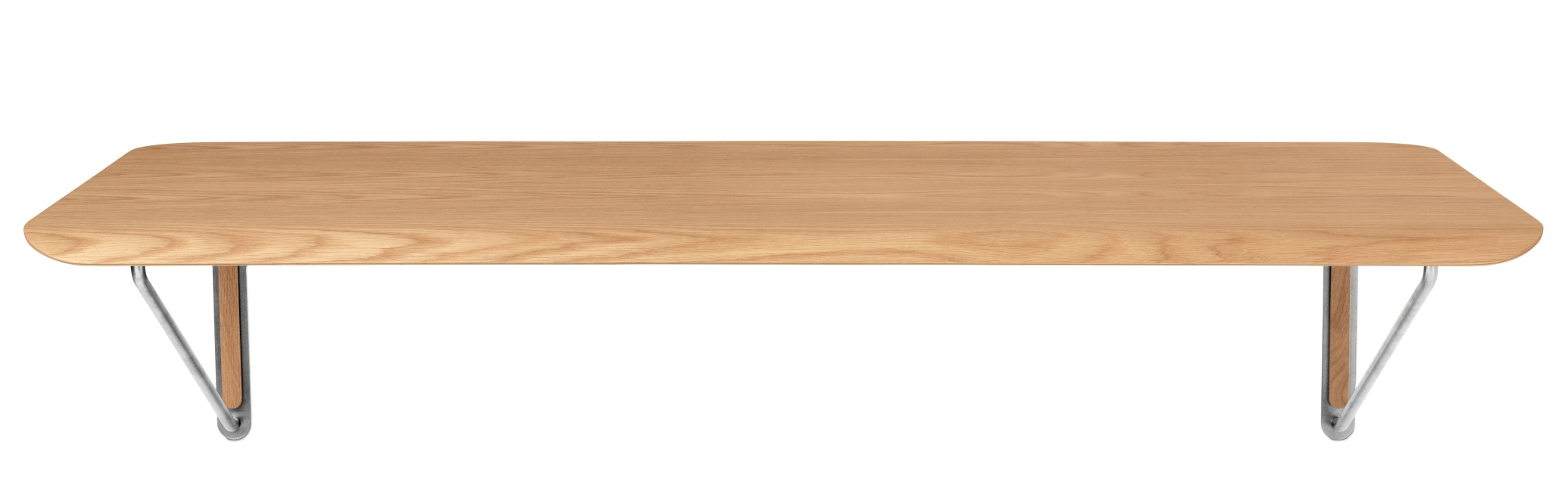 AB019 Wandschreibtisch von Carl Hansen & Søn aus Eiche mit Stahlgestell, modernes Design.