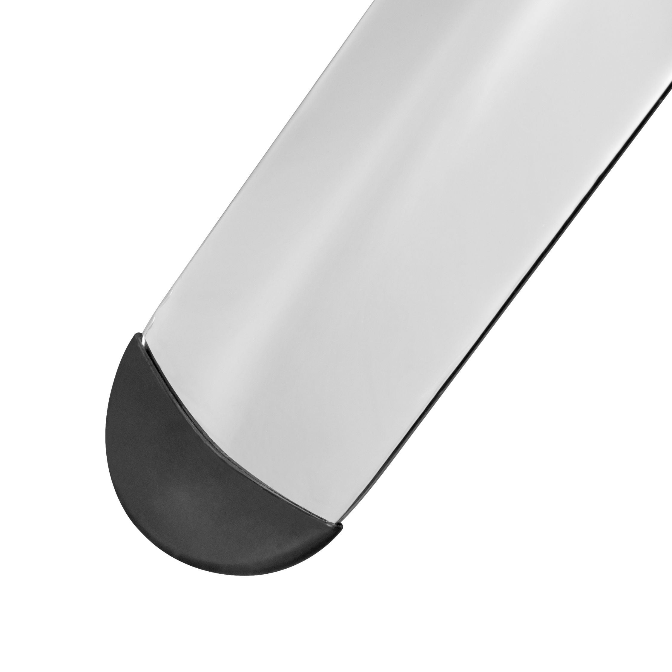 Detailaufnahme: Fuß des Snopek Garderobenständers von Zieta in Silber und Schwarz.