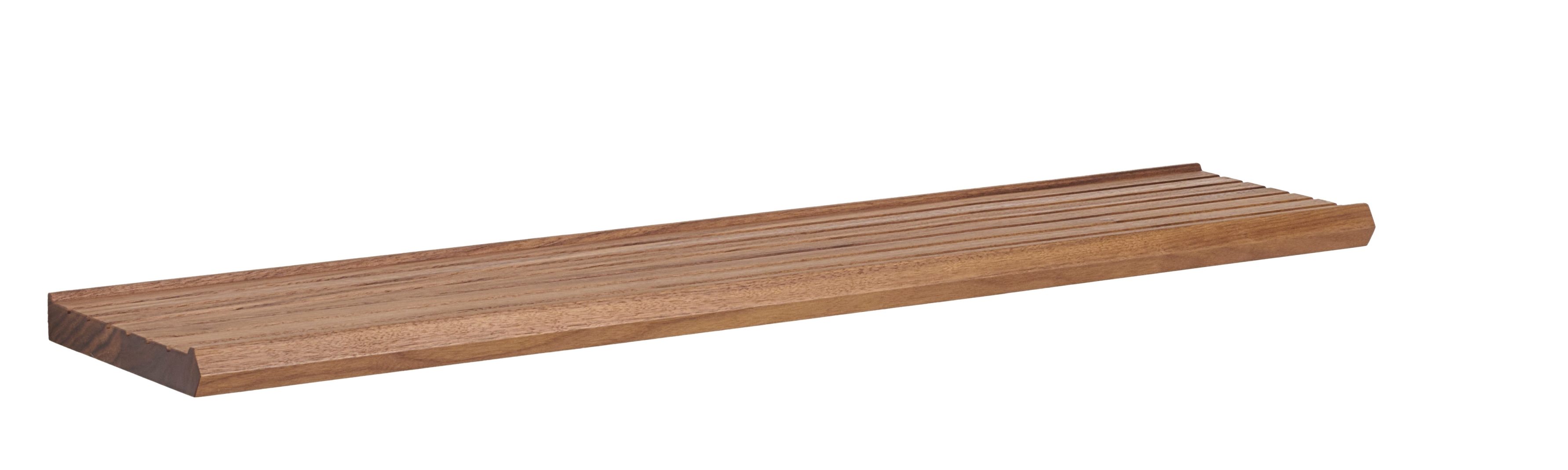 Nahaufnahme der Scena Bilderleiste von Schönbuch, 120 cm, aus geöltem Nussbaumholz.