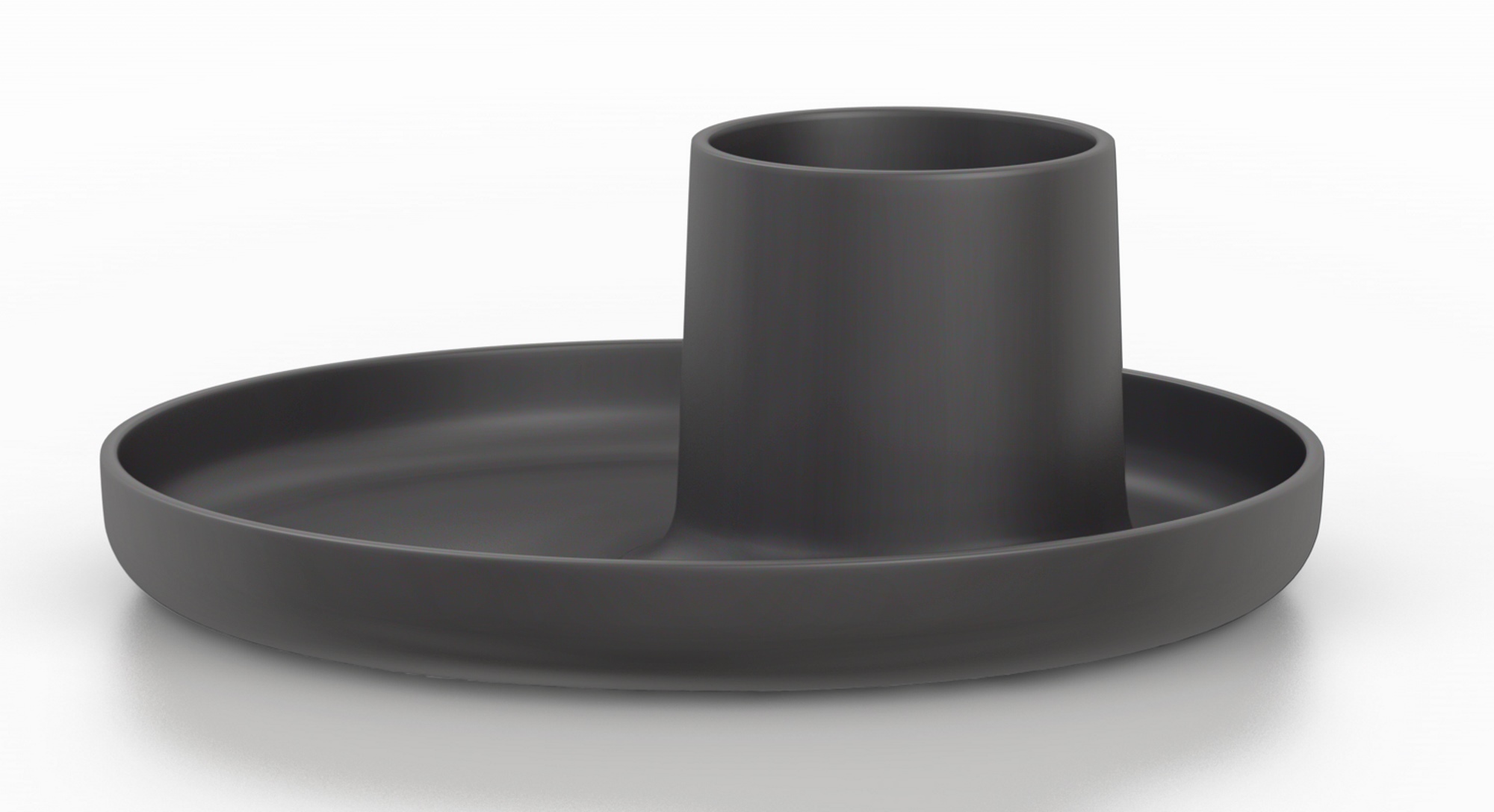 Dunkelgrauer O-Tidy Stiftehalter von Vitra: Schreibtischorganizer für Stifte und Bürobedarf.