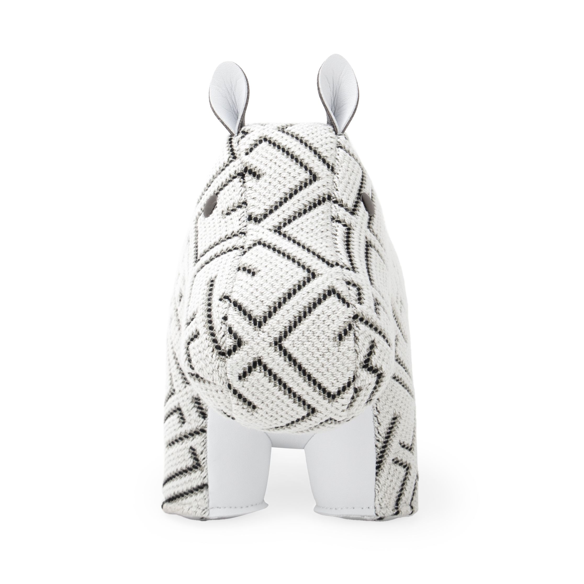 Buchstütze Hippo Grid weiß Züny x KVADRAT