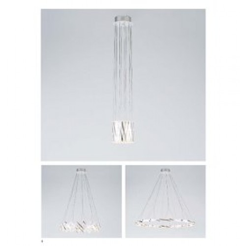Zoom Pendelleuchte von Serien Lighting, moderne Hängelampe mit zylindrischem Diffusor und ringförmigen Lichtelementen.
