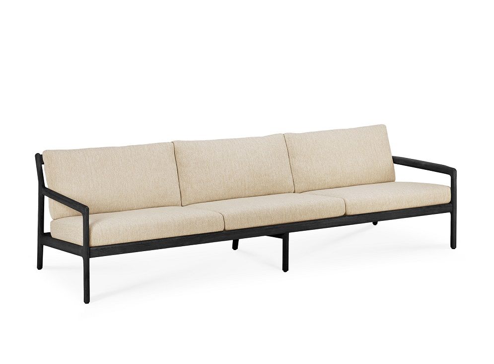Jack Outdoor 2-/ 3 Sitzer Sofa Teak Schwarz lackiert Ethnicraft 3 Sitzer Natural