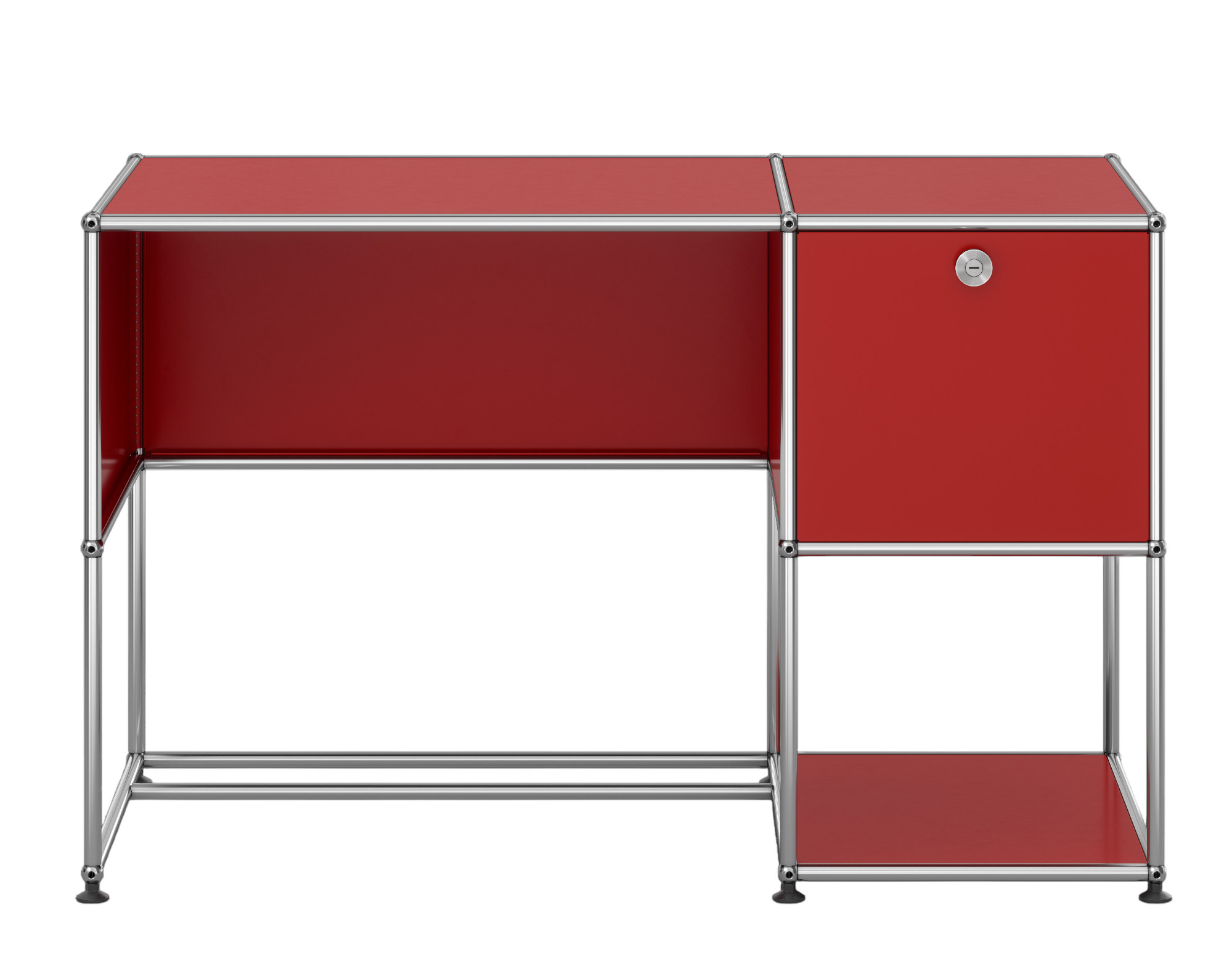 USM Haller Schreibtisch B21 QUICK SHIP Rubinrot
