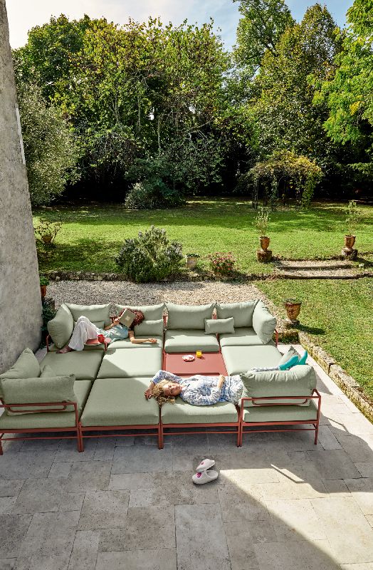 Rivage Beistelltisch Outdoor B 85 x T 85 x H 29,5 cm Fermob