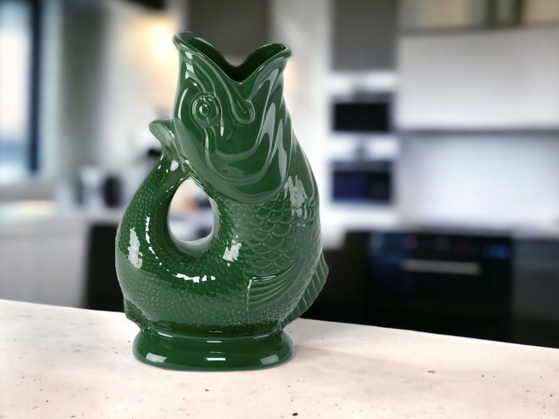 Gluckigluck Karaffe / Vase-dunkelgrün XL