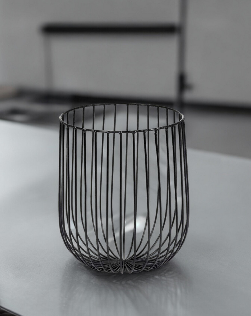 Catu Korb Schwarz Serax ⌀20 x H 25 cm EINZELSTÜCK