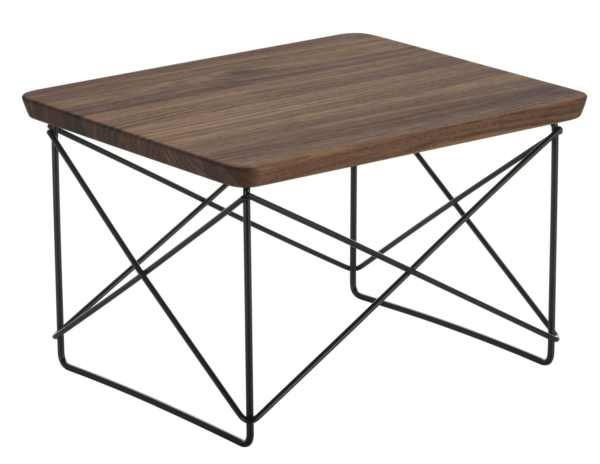 Occasional Table LTR Beistelltisch Nussbaum dunkel Vitra Stahldraht schwarz pulverbeschichtet